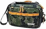 Rapala Unisex-Adult Umhängetasche Jungle Messenger Bag-Taktische Angeltasche-Brusttasche 35x21x13cm-mit Reißverschlüssen-Angelzubehör Schultertasche, Grün/Gelb, Einzigartig