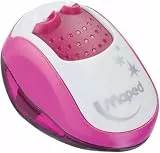 Maped 30249 - Bleistift-Anspitzer, Dosen-Anspitzer mit selbstschließendem Deckel CLEAN, für dünne und dicke Stifte - blau, grün, pink