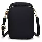 DuoLmi Umhängetasche Damen Klein, Crossbody Tasche für Damen, Nylon Handy Mini-Tasche Kleine Schultertasche Multifunktionale Handytasche, Handytasche zum Umhängen Damen