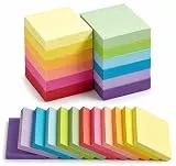 1200 Blatt Haftnotizen Klein,50 x 38mm Klebezettel Wiederverwendbar,100 Blätter/Block Selbstklebende Haftnotizzettel Bunt,Notizblöcke Leicht zu Beschriften für Büro Haus Schule Erinnerung-Portabel