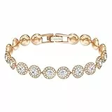 Swarovski Una Angelic Armband, Rund, Weiss, Roségold-Legierungsschicht