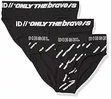 Diesel Herren Umbr-ANDRETHREEPACK Underpants Slip, Schwarz/Schwarz/Weiß, Small