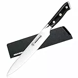 GRAND SHARP Chefmesser, Scharf Fleischmesser Kochmesser 20cm, Profi Messer Küchenmesser aus Hochwertigem Deutscher Carbon Edelstahl [Exquisiter Geschenkverpackung]