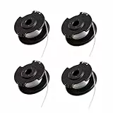 Viilich 4 Stück Ersatzfadenspule Für Einhell GE-CT 18/28 Li,Nylon Rasentrimmer-Ersatzfadenspule,passend für Einhell Akku-Rasentrimmer GE-CT 18/28 Li,GE-CT 18/28 Li TC und GE-CT 18/260 Li