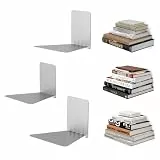 Umbra Conceal 3er-Set Schweberegale – Unsichtbares Wand-Bücherregal aus Metall, Stabil & Platzsparend, Silber, Gross – Moderne Wandregale für Bücher, Deko & Aufbewahrung