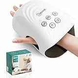 cotsoco Elektrisches Handmassagegerät mit Wärme und Kompression, Kabelloser Hand Massager zur Schmerzlinderung für Finger, Hände und Handgelenk, Geschenke für Damen und Herren, Weiß
