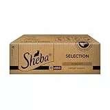Sheba Selection in Sauce Katzenfutter Geflügelauswahl, 72 Beutel (72 x 85 g)