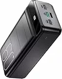 PDBEST owerbank 60000mAh, 22,5W PD USB-C Schnellladegerät, Externer Akku mit LED-Anzeige, 4 Ausgängen und 3 Eingängen, Power Bank kompatibel mit iPhone,Android, Tablets und mehr Schwarz