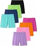 Domee Mädchen Kurze Leggings Radlerhose Shorts Sommerhose Süssigkeiten Farben 116-122 (Herstellergröße 130) 8er-Pack