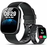 Smartwatch Herren Damen, 1.83' Smart Watch mit Alexa/Bluetooth Anrufen, 120+Sportmodi Fitnessuhr mit Herzfrequenz/Schlafmonitor/Schrittzähler, IP68 Wasserdicht Fitness Tracker Sportuhr für Android iOS