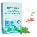 Retainer Reinigungstabletten,Gebissreiniger Tabs,Zahnspangenreiniger,30 Table Halten Sie Ihre Zahnspange sauber,Retainer Cleaner,Minze
