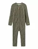 NAME IT Jungen Nmmwrilla Wool Ls Knit Suit Strampler, Grün, 98