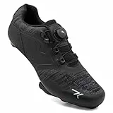 Feyenold Herren Fahrradschuhe Damen Radsport Schuhe Kompatibel mit Peloton & Kompatible Installation Look SPD SPD-SL Delta Lock Pedal Reitschuhe Schwarz 43 EU