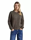 Street One Damen 3015494 Kuscheliger Strukturpullover, Dark Nomad Brown Mel, 36