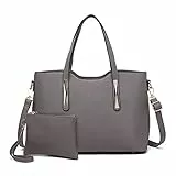 Miss Lulu Handtasche Damen Tasche Shopper Mittelgroß Schultertaschen 2 Pieces Set
