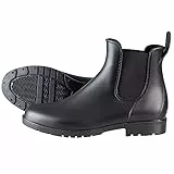 PFIFF Damen Gummistiefel, Wasserdicht Winddicht Chelsea Jodhpur Stiefel, Schwarz 33