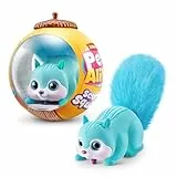 Pets Alive Scurry'n Squirrel (Blau) von ZURU – Interaktives Roboter-Haustier Spielzeug, Bewegliches Eichhörnchen mit realistischen Bewegungen und Geräuschen, ab 2Jahren, Kleinkind