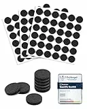 VABNEER 108 Stücke Filzgleiter Selbstklebend Rund, 15mm Schwarz Filz Pads Stühle mit 5mm Dick, Möbelgleiter Bodengleiter Schutz Ihrer Möbel Böden