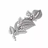 KKJOY Vintage Metall Haarspange, Blatt Haarklammer, Haarnadeln Groß, Gothic Haarspangen Damen, Braut Haarschmuck Hochzeit, Bananenspange für Frauen und