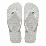 Havaianas - Top Brasil, Bequeme, Robuste und Leichte Badelatschen, mit Rutschfesten Sohlen, Brasilien-Flagge auf den Riemen, Unisex Erwachsene