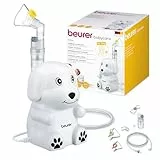 Beurer IH 24 Kids Inhalator mit kinderfreundlichem Design zur Verneblung von flüssigen Medikamenten, ab 6 Monate, hohe Verneblungsleistung und kurze Inhalationszeit, Silikonmaske für empfindliche Haut