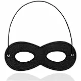 TK Gruppe Timo Klingler Bandit Zoro Augenmaske Panzerknacker Bankräuber schwarz, Einbrecher Maske für Kinder & Erwachsene an Fasching & Karneval