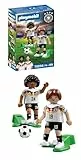 PLAYMOBIL | DFB | Spielerset Karim Adeyemi und Angelo Stiller | Fußball WM Spielfiguren mit Schussfunktion | 72256