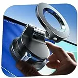 LISEN Handyhalterung Auto für Magsafe [Wiederabnehmbar] [17+KG Vakuum Saugnapf & 20N Magnets] Magsafe Autohalterung, Magnetische Handy Halterung Mag Safehalterung Auto für iPhone 16 Pro Max 15 14 13