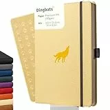 Dingbats* - Tierwelt Notizbuch A5 Gepunktet - Hardcover aus veganem Leder für Arbeit, Reisen, Uni - mit elastischem Verschlussband
