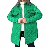 Herbstmäntel für Damen 2025 Steppjacken für Damen Leichte Langarm Pufferjacke Warmer Wintermantel
