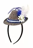 Folat Tiara Mini Tirolerhut Oktoberfest, Blau, Costumes