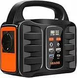 Powerstation 200W,SBAOH Solargenerator Akku mit AC Outlet Camping Solar Generatoren Lithium Batterie Bank Stromversorgung für Outdoor Travel Home Emergency Backup