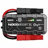 NOCO Boost X GBX75: 2500A UltraSafe Starthilfe Powerbank – 12V Lithium-Starthilfegerät & Starterkabel – Tragbarer Booster für Benziner bis 8,5L & Diesel bis 6,5L