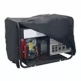 Cabilock wasserdichte Generator Abdeckung, Staubdicht Und Uv-Schutz, Robuste Oxford-StoffhüLle FüR Outdoor Stromgenerator, Schwarz, 25.98 X 20.08 X 20.08 Zoll