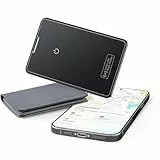 Hendari Dünne Geldbörsen-Tracker-Karte, wiederaufladbarer Geldbörsenfinder (nur iOS), Air Tag Card Wallet kompatibel mit Apple Find My, Gegenstände-Finder für Gepäckanhänger/Handys/Reisepässe.1 Stück