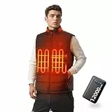 VIWKO Smart Heizweste Herren mit APP Steuerung - Leichte elektrische Beheizbare Weste 4 Heizstufen für Outdoor, Jagd, Skifahren, Pendeln und Gassi gehen (Größe XL)