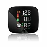 Blutdruckmessgerät Handgelenk, Digitales Handgelenk-Blutdruckmessgerät mit LED-Anzeige, verstellbare Manschette (13,5-19,5 cm), 2-Personen-Speicher - 99x2 Speicherplätze