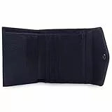 Otto Angelino Echtleder Geldbörse im Briefumschlag-Design - RFID Schutz – Unisex, Marineblau