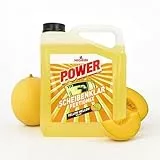 NIGRIN POWER Scheibenklar Fertigmix Melone | 5 Liter | Reinigungszusatz, Scheibenreiniger für Autoscheiben und Scheinwerfer, entfernt hartnäckige Verschmutzungen, schlierenfrei klare Sicht, ab 5 °C