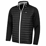 Calvin Klein Herren Hyrbid Jacke - Schwarz/Silber - XL