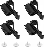 Yjemle Golfschläger-Organizer, Golf-Putter-Clip, Golf-Tasche, Clip, Putter-Klemme, Kunststoff, schwarz, Putting-Clip, Golfschläger-Tasche, Clips auf Putter-Klemme, Organizer, Golfzubehör, 4 Stück