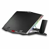 MARSGAMING MNBC5, XL Cooling Base & Stand ARGB, 6 Fans, Smartphone Holder