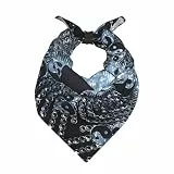 ZHAOUR Himmlische Chrysantheme (1) Print Bandanas für Damen & Herren - Vielseitiges modisches Kopftuch - Atmungsaktiver Satin-Schal, Ying-Yang-Diagramm., 22'x22'