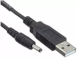 DeLock Kabel USB Power an DC 3,5 x 1,35mm Stecker, schwarz, 1,5m, [82377]