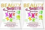 BeautySweeties Zuckerfreie Häschen 125 g | Fruchtig-süße, zuckerfreie & vegane Fruchtgummi-Häschen | Mit Coenzym Q1, Aloe Vera und Biotin | 1 x 125 g Beutel (Packung mit 2)