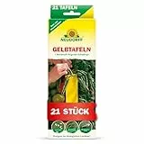 Neudorff Gelbtafeln (kleinformatig) – Gegen kleine Fliegende Schädlinge wie Trauermücken und Weiße Fliegen, insektizid frei, geruchlos, 21 Stück