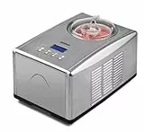 G3 Ferrari G20035 Cremosa Eismaschine mit Kompressor 1,5 L, 150 W, Selbstkühlende Speiseeismaschine aus Edelstahl, LCD Display, Timer, für Eis, Sorbet und Frozen Yogurt
