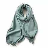 KARMA.DIEM Cashmere Merino Mix - Super Weicher XXL Schal - 180x65cm - Unisex - Pashima/Stola/Extra Breit für Mann & Frau (25 - Pastel Ocean)
