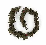 Gry & Sif Handgemacht & Fairtrade-Zertifiziert | Stilvolles dänisches Design X Nepali Kunsthandwerker | Girlande mit roten Beeren 100 cm