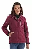 Killtec Damen Funktionsjacke Mit Abzippbarer Kapuze Nira, pflaume, 48, 32262-000